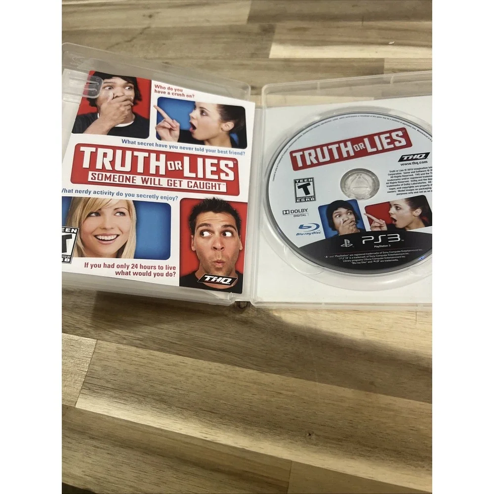 Truth or Lies MINT DISC Playstation 3 PS3 CIB Complete THQ 2010 Sony Microphone